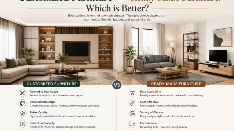 Customized Furniture vs Ready-Made Furniture: Which is Better?