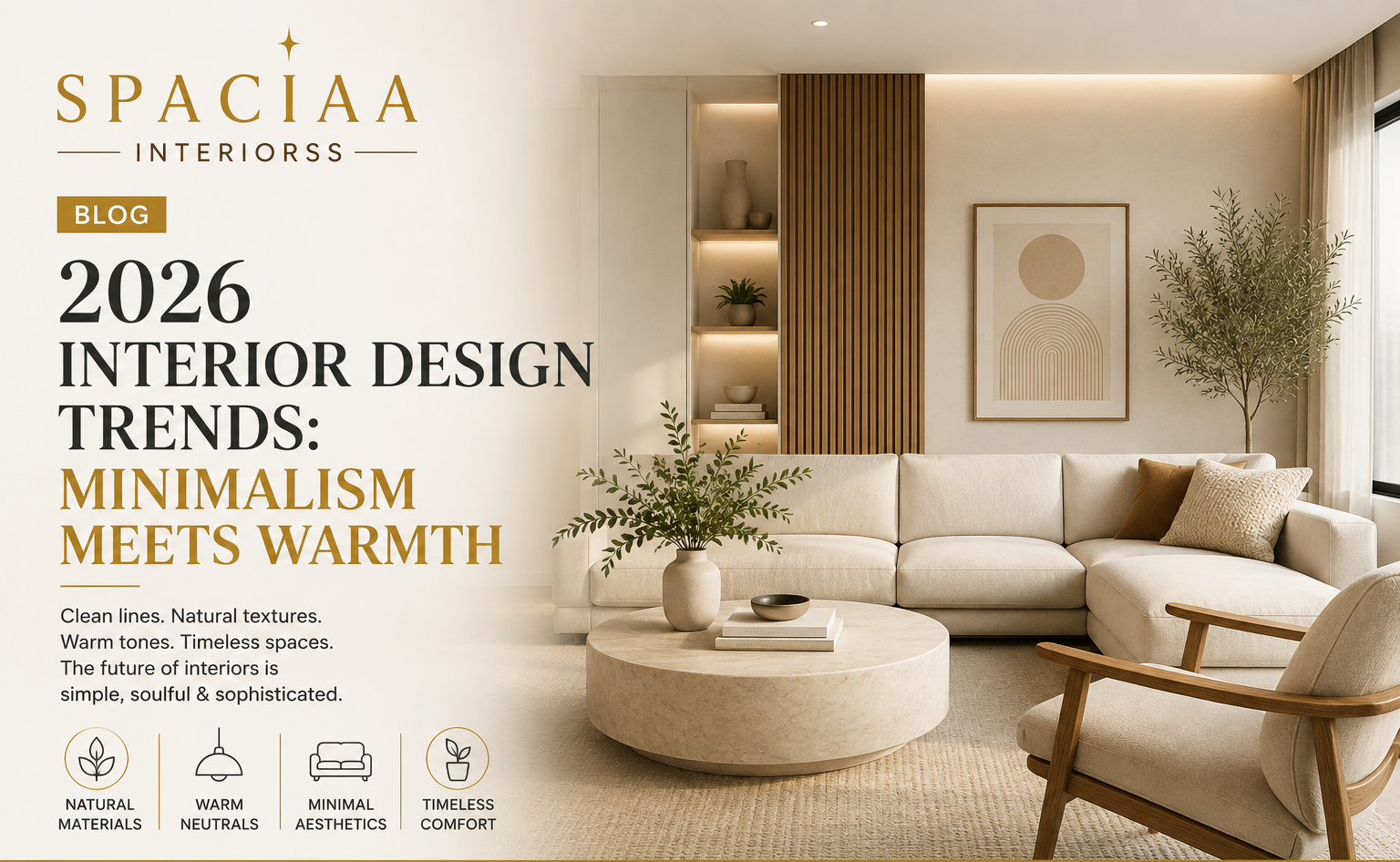 2026 Warm Minimalism Interior Trends