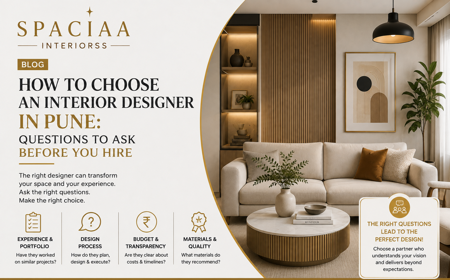 How to Choose an Interior Designer in Pune Questions to Ask Before You Hire